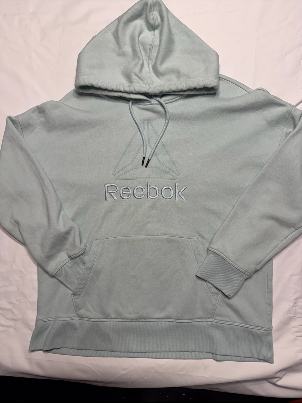 Reebok Women’s Light Mint Green Crewneck Hoodie Large 1099